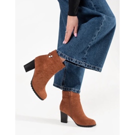 Goodin Bottines en daim marron brun 3