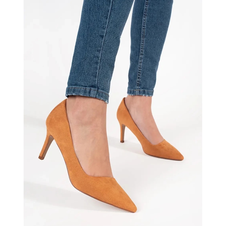 Seastar Camel pompe sur le talon haut brun 2