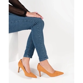 Seastar Camel pompe sur le talon haut brun 5