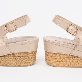 Goodin Sandales en or au coin d'or 2