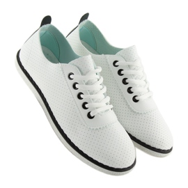 Baskets femme blanches L-6 Noir 5