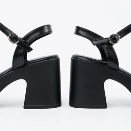 Seastar Sandales noires sur le poteau le noir 1 Seastar Sandales noires sur le poteau le noir 1