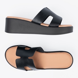 Seastar Slippers de la plate-forme noire pour femmes le noir 1 Seastar Slippers de la plate-forme noire pour femmes le noir 1