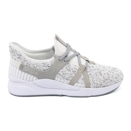 Chaussures de sport gris blanches 1
