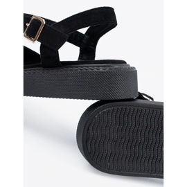 Seastar Sandales noires à boucle 1
