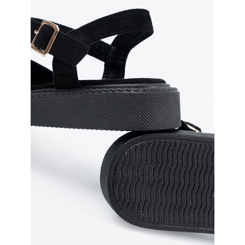Seastar Sandales noires à boucle 1