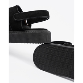 Seastar Sandales noires sur la plate-forme avec découpes 2