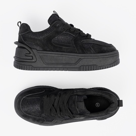 Baskets pour femmes avec dentelle noire 2