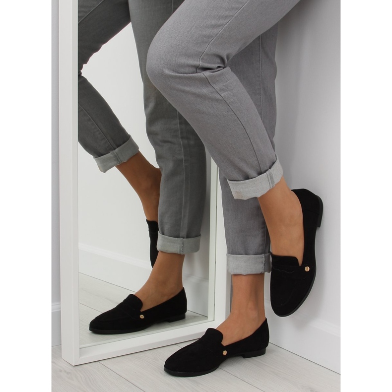Noir Mocassins noirs pour femme T298 Noir 1