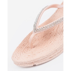 Seastar Flip rose clair -flops avec zircons 1 Seastar Flip rose clair -flops avec zircons 1