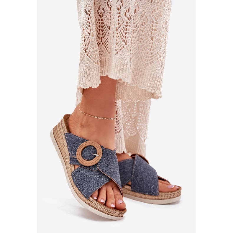 Cales féminines avec un décoratif inblu rv000012 bleu bleu bleu 1