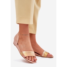 Sandales en cuir Maciejka 01971-72 Or rose 1