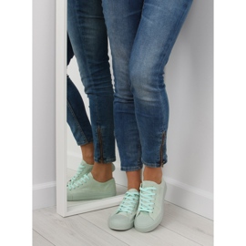 Baskets pour femmes en daim vert G-94 vert 2