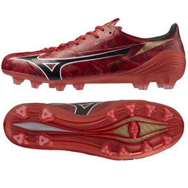 Mizuno Alfa II Elite FG P1GA256260 Chaussures de football rouge 1 Mizuno Alfa II Elite FG P1GA256260 Chaussures de football rouge 1