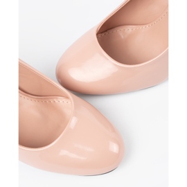 Seastar Pompes vernies beiges légères sur le poteau 1 Seastar Pompes vernies beiges légères sur le poteau 1