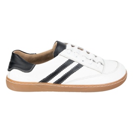 Sneakers Barefoot Kaia Olivier White en cuir Kaia Olivier avec noir blanc 2