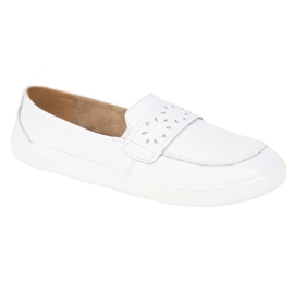 Olivier Mandards Inga aux pieds nus pour femmes avec un large blanc polonais avant blanc 1