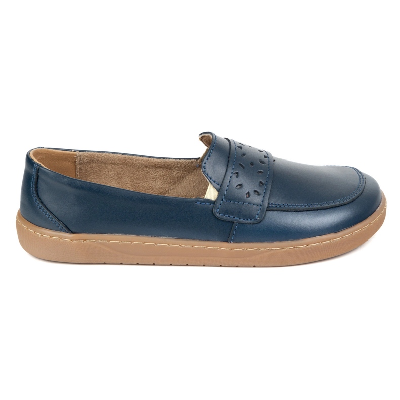 Olivier Barefoot Inga Women's Mandis avec un large bleu marine polonais avant avant 1