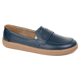 Olivier Barefoot Inga Women's Mandis avec un large bleu marine polonais avant avant 2