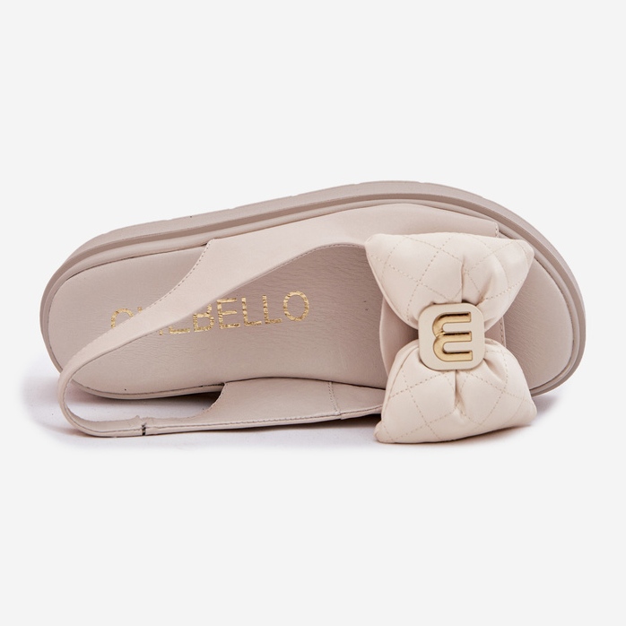 Sandales en cuir pour femmes sur la plate-forme avec Chebello 4641 Beige 1 Sandales en cuir pour femmes sur la plate-forme avec Chebello 4641 Beige 1