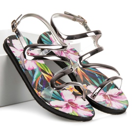 Vinceza Sandales fermées par une boucle gris 1 Vinceza Sandales fermées par une boucle gris 1