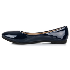 Ballerines laquées bleu 5