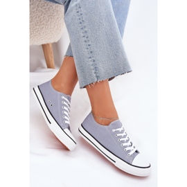 Baskets bleues classiques des femmes 6