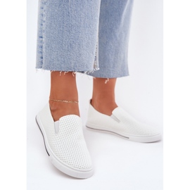 Sneakers de baskets pour femmes en cuir Eco Slock avec l'inscription blanche 2 Sneakers de baskets pour femmes en cuir Eco Slock avec l'inscription blanche 2