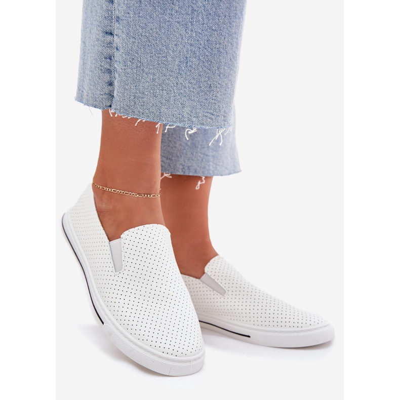 Sneakers de baskets pour femmes en cuir Eco Slock avec l'inscription blanche 1 Sneakers de baskets pour femmes en cuir Eco Slock avec l'inscription blanche 1
