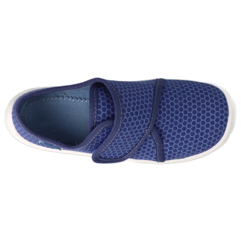 Chaussons enfants Befado avec Velcro 974Y505 bleu marine 2