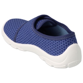 Chaussons enfants Befado avec Velcro 974Y505 bleu marine 4