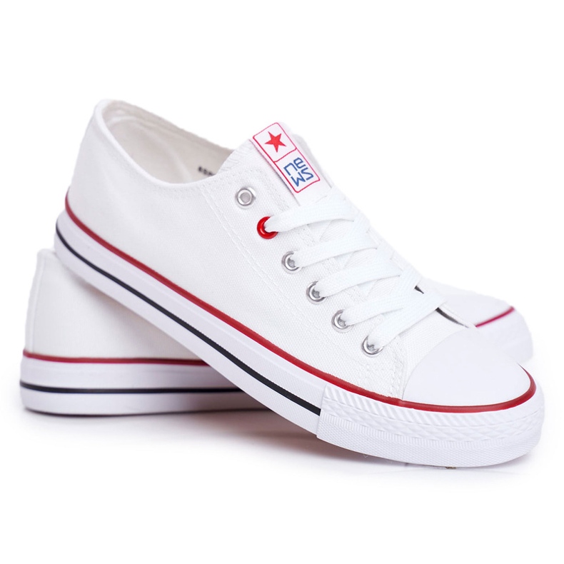 News Baskets en tissu pour femmes, blanc blanche 5 News Baskets en tissu pour femmes, blanc blanche 5