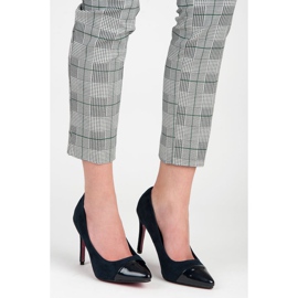Erynn Escarpins en daim bleu marine 5