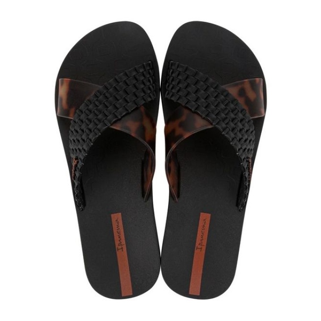 Ipanema Slide Slide 27214 BC402 Black Leopard Flip -flops noir 2