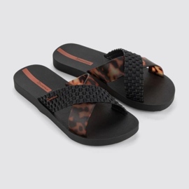 Ipanema Slide Slide 27214 BC402 Black Leopard Flip -flops noir 3