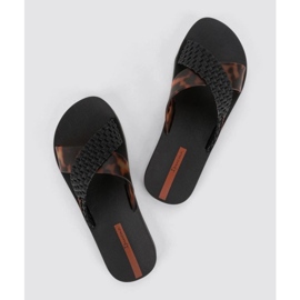 Ipanema Slide Slide 27214 BC402 Black Leopard Flip -flops le noir 4