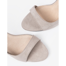 Goodin Pompes en daim gris avec doigts nus 5