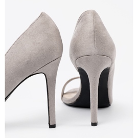 Goodin Pompes en daim gris avec doigts nus 3