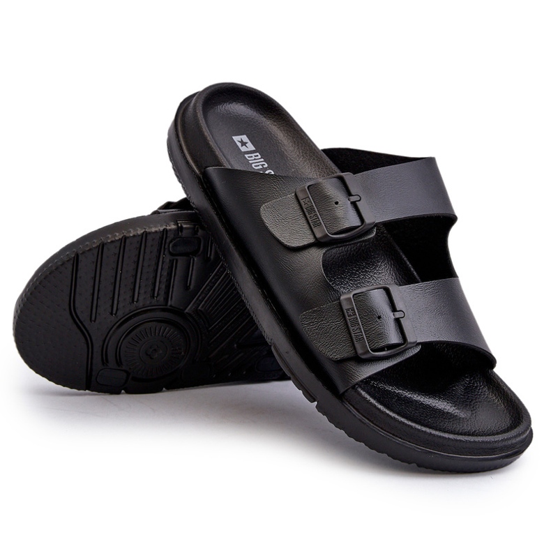 Tongs Légères Pour Hommes Avec Boucles Big Star NN174597 Noir 6