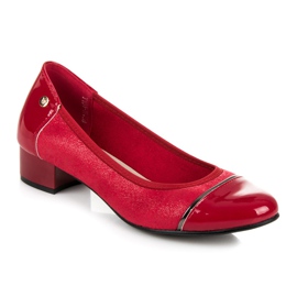 Vices Chaussures décontractées à talons bas rouge 4