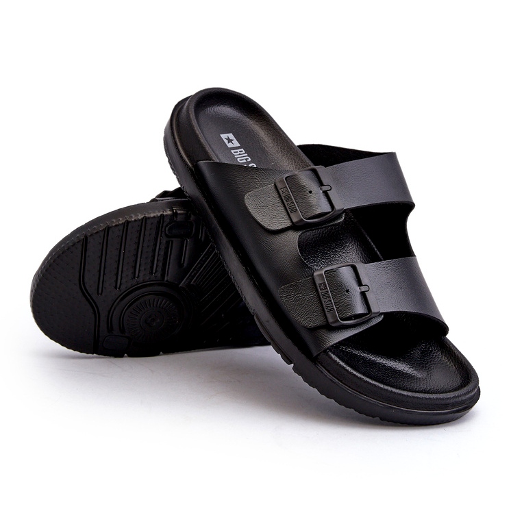 Tongs Légères Pour Hommes Avec Boucles Big Star NN174597 Noir 4