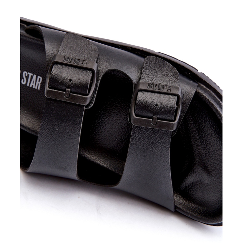 Tongs Légères Pour Hommes Avec Boucles Big Star NN174597 Noir 2