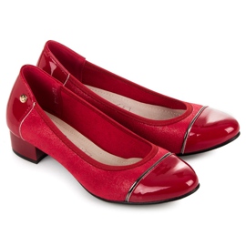 Vices Chaussures décontractées à talons bas rouge 1