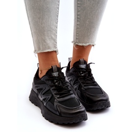 Sneakers féminins Big Star NN274A085 Black le noir 2