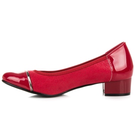 Vices Chaussures décontractées à talons bas rouge 5