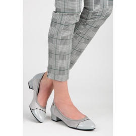 Vices Chaussures décontractées à talons bas gris 4