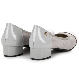 Vices Chaussures décontractées à talons bas gris 3