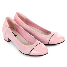 Vices Chaussures décontractées à talons bas rose 1