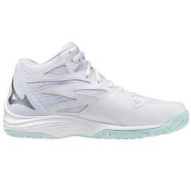 Mizuno Thunder Blade Volleyball Chaussures avec Mid V1GC237540 blanche 1