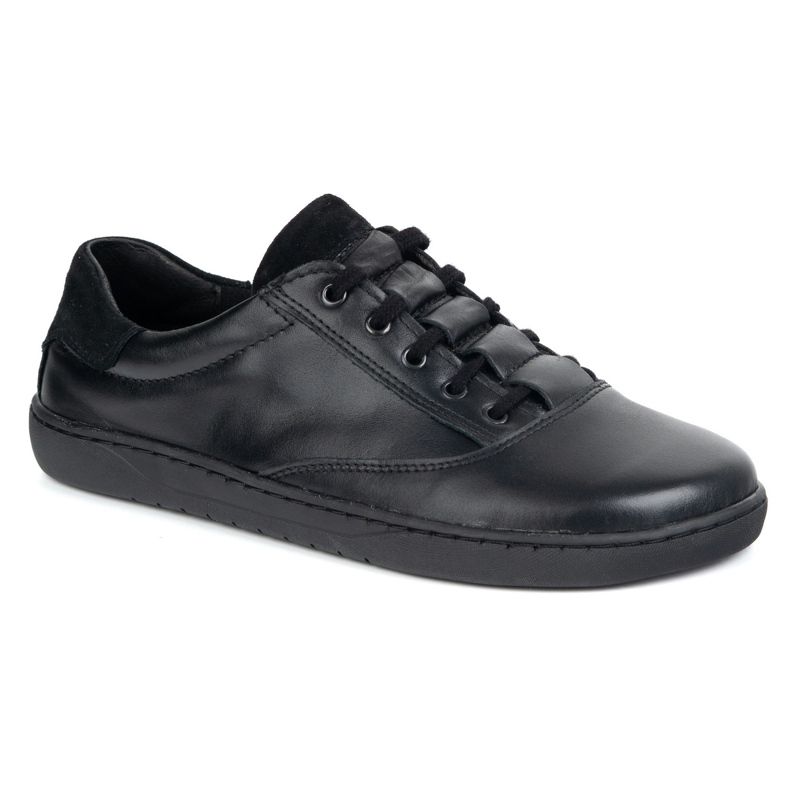 Sneakers pieds nus Maja Olivier pour femmes - chaussures en cuir noir 1